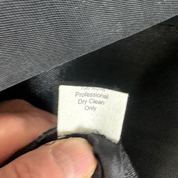 Daniela Corte Black Tonal Stripe Total Zip Mini Skirt Sz XS - Picture 6 of 7